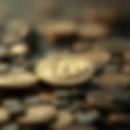 Conceptual illustration of cryptocurrency's smallest unit