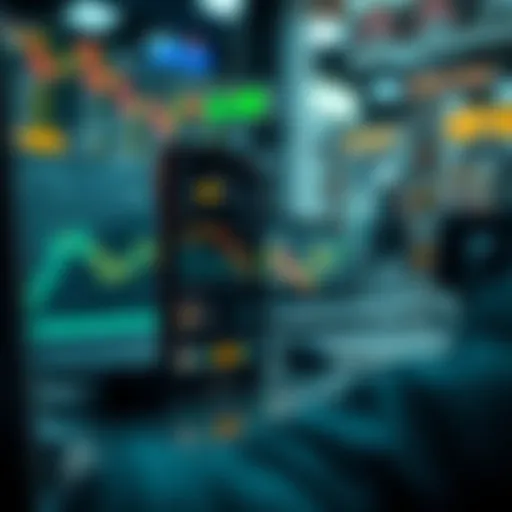 Visual representation of app trading concepts