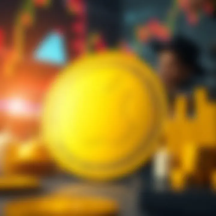 Apple Coin in Cryptocurrency Market Conceptual representation of Apple Coin in cryptocurrency market