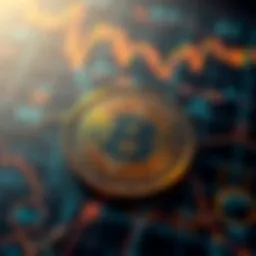 Visual representation of blockchain technology in trading