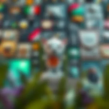 Beeple's NFT Art Collection A collage showcasing various prominent NFT artworks created by Beeple.