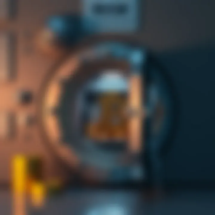 Safe Storage Solutions for Bitcoin A secure vault symbolizing safe storage for cryptocurrencies