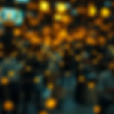 Blockchain network showcasing asset management