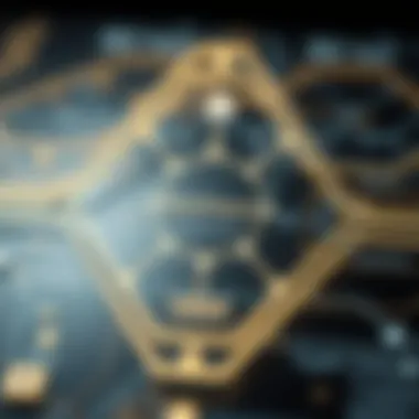 Interaction Between Blockchain Components Diagram showing interaction between blockchain components