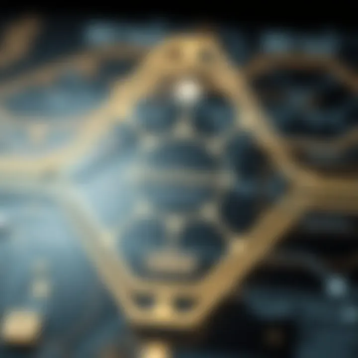 Interaction Between Blockchain Components Diagram showing interaction between blockchain components