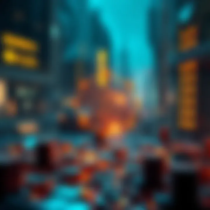 Blockchain Ecosystem Representation Blockchain ecosystem illustration