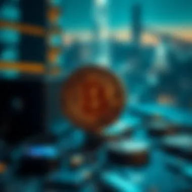 Blockchain Technology and the Future Economy An artistic depiction of blockchain technology shaping the future economy.