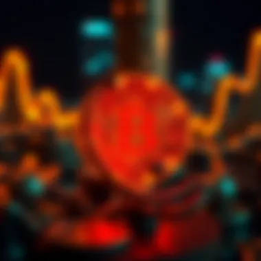 Visual representation of blockchain technology