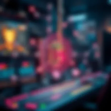 Blockchain in Gaming Ecosystem Technical diagram illustrating blockchain integration in gaming