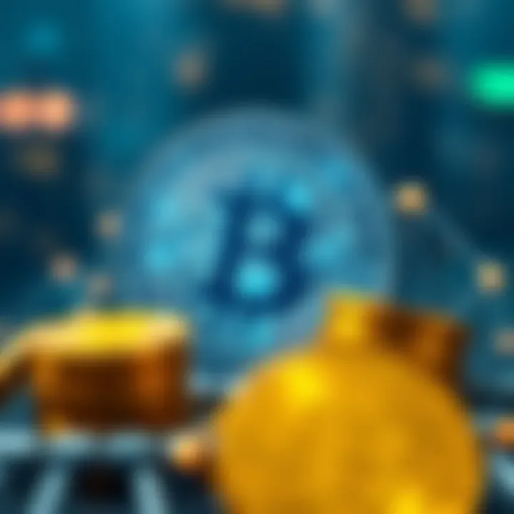 Exploring Investment Opportunities through Blockchain Visual depiction of blockchain technology's role in investment opportunities