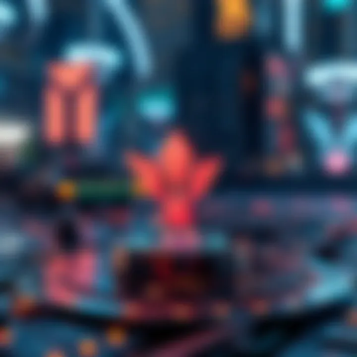 The Technology Behind NFTs An artistic visualization of the blockchain technology that supports NFTs.