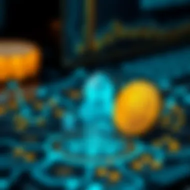 Blockchain Technology in Bitcoin Transactions Infographic showcasing blockchain technology's role in transactions