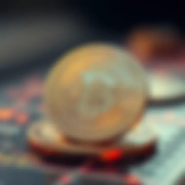 Blockchain Solutions for Economic Stability Illustration of blockchain technology as a potential solution to hyperinflation