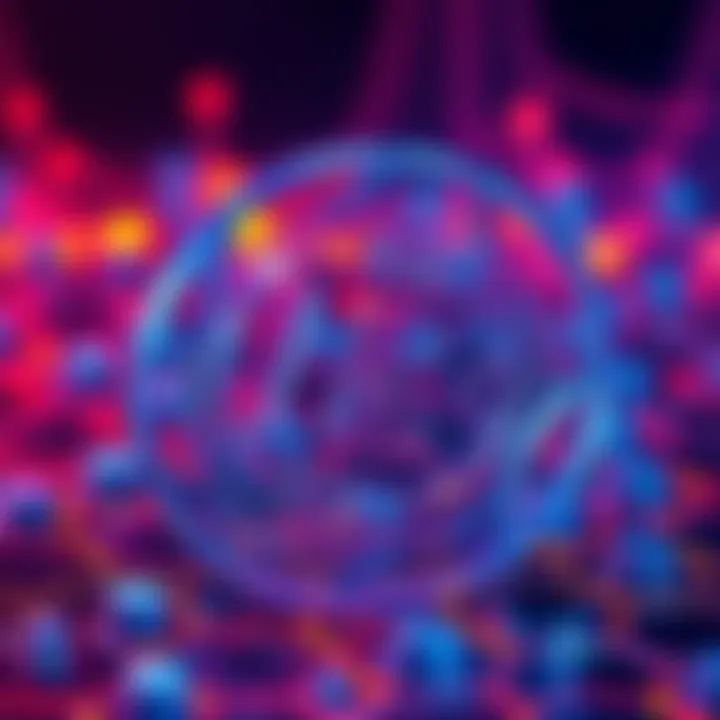 Visual representation of blockchain technology advancements