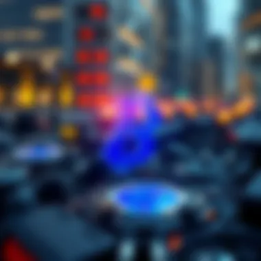 A visual representation of the blockchain technology concepts.