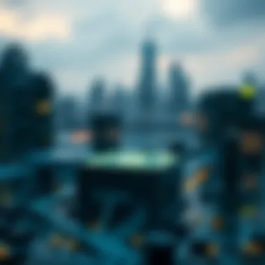 Visual representation of blockchain technology integration