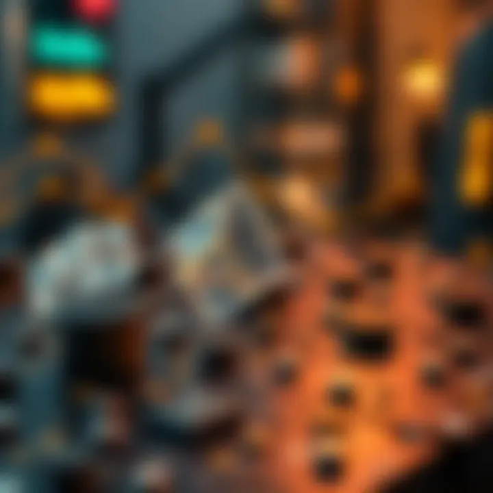 Illustration of blockchain technology in action