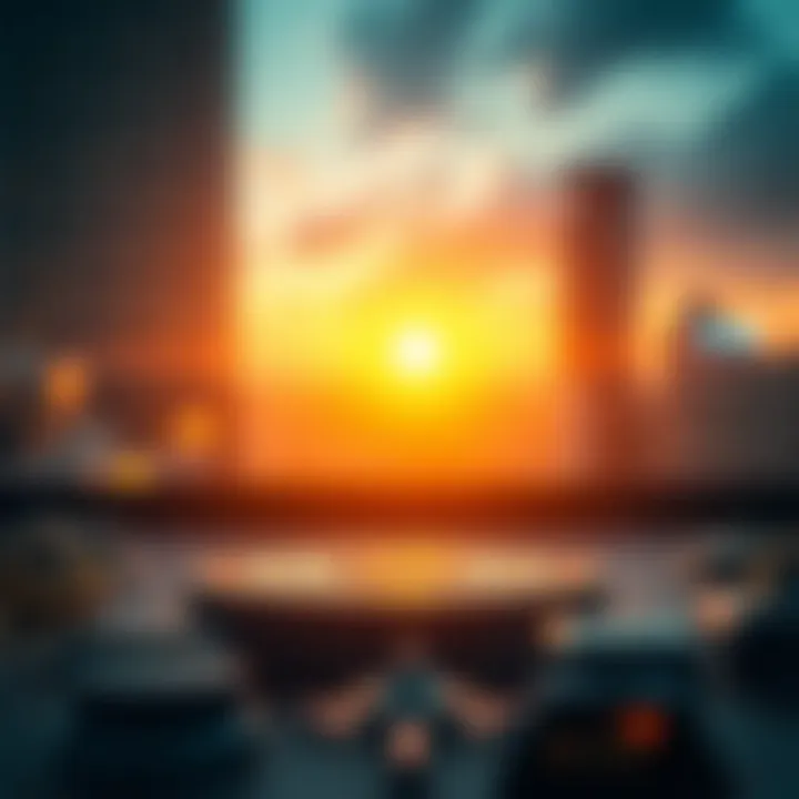 Future of Blockchain Technology Conceptual illustration of the future of blockchain technology