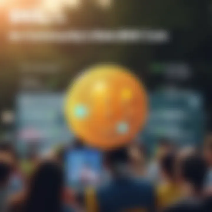 An infographic showcasing the community involvement in BNX coin