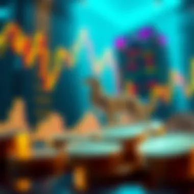 Visual representation of cryptocurrency market dynamics.