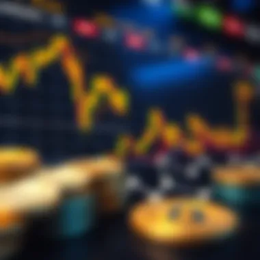 Cryptocurrency Market Trends Market trends analysis graph for cryptocurrencies