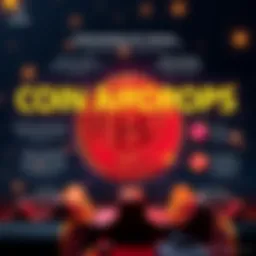 An infographic illustrating the concept of coin airdrops and their significance.