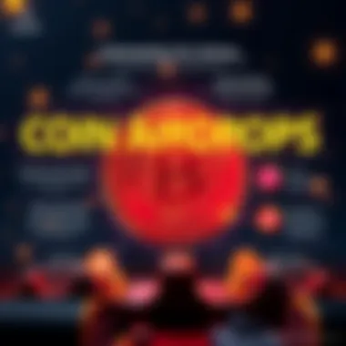 An infographic illustrating the concept of coin airdrops and their significance.