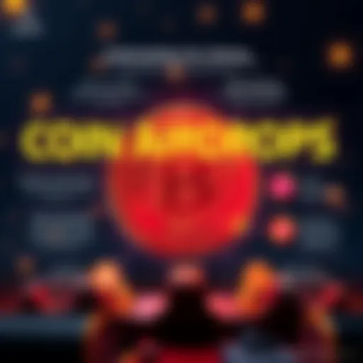 An infographic illustrating the concept of coin airdrops and their significance.