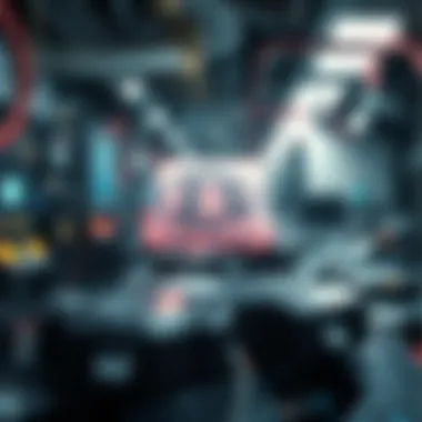 Innovative blockchain technology representation