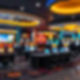 Modern casino interior showcasing digital gaming