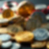 Visual representation of cryptocurrency types