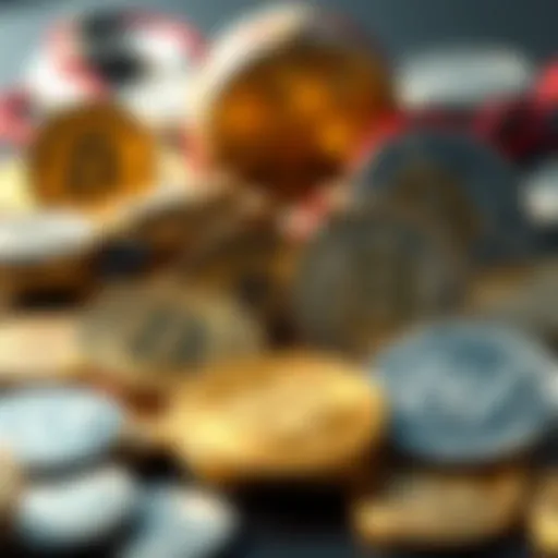 Visual representation of cryptocurrency types