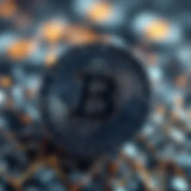 An intricate blockchain concept symbolizing cryptocurrency dynamics