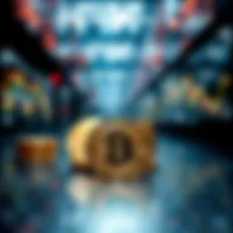 Cryptocurrency market trends visual representation