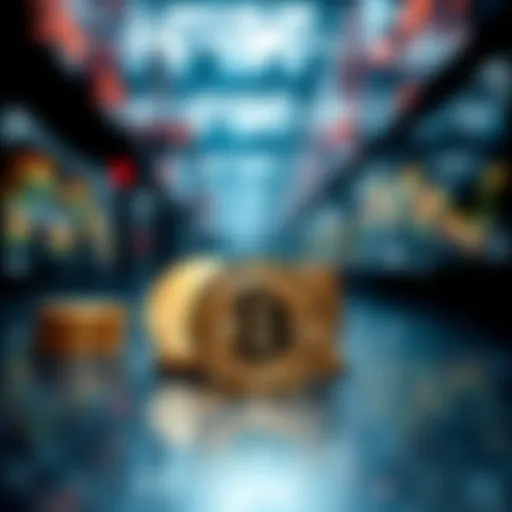 Cryptocurrency market trends visual representation