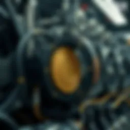 A visual representation of cryptocurrency mining machinery