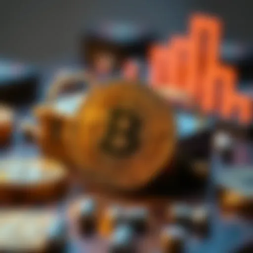 Conceptual illustration of cryptocurrency payment systems