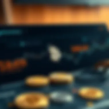 Visual representation of a cryptocurrency portfolio breakdown