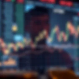 Graph showing cryptocurrency price trends