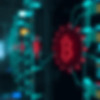 Data Interception in Networks Graphical representation of how data is intercepted during transmission