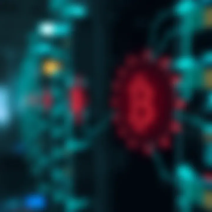 Data Interception in Networks Graphical representation of how data is intercepted during transmission