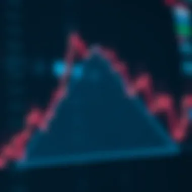 Understanding the Descending Triangle Pattern Conceptual representation of a descending triangle pattern in technical analysis