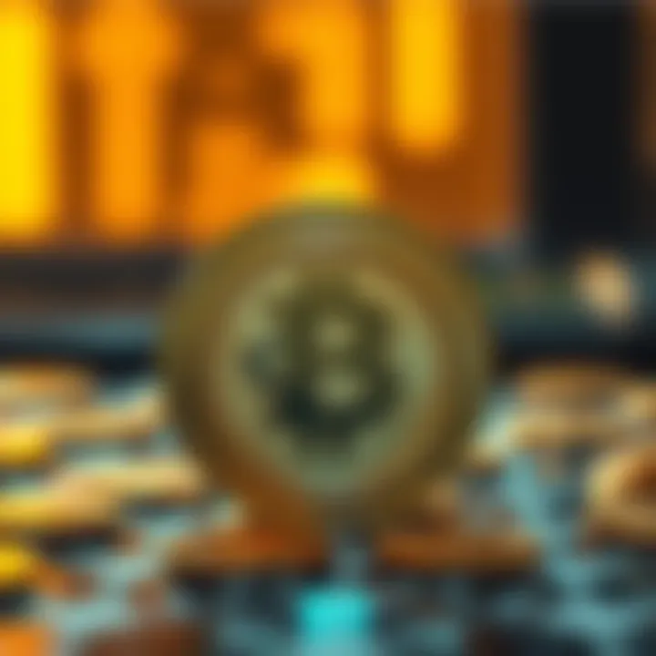 Visual representation of Dogecoin's blockchain technology