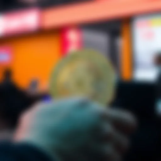 Illustration of digital payment systems with E-Cash Coin