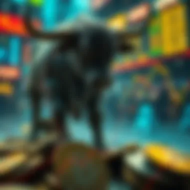 Economic Consequences of a Bull Market A conceptual image illustrating economic impacts of a bull market