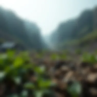 Environmental Effects of Cryptocurrency Mining An illustration depicting environmental effects of mining