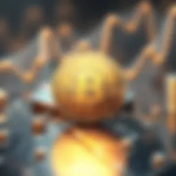 An abstract representation of blockchain technology