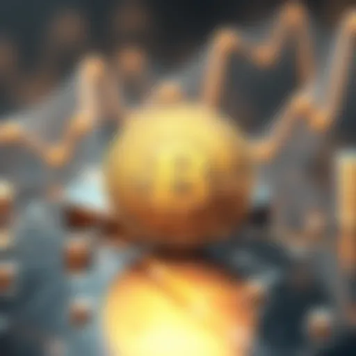 Blockchain Technology Abstract An abstract representation of blockchain technology