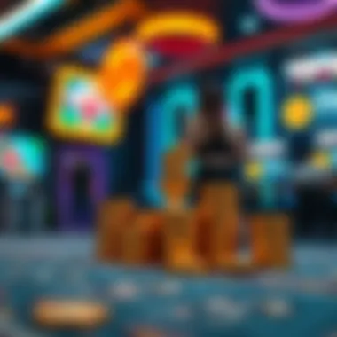 Financial Rewards in the Realm of Play-to-Earn Illustration of financial rewards generated through gameplay in a virtual environment