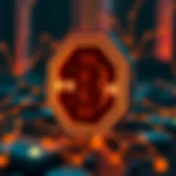 Conceptual visualization of blockchain technology